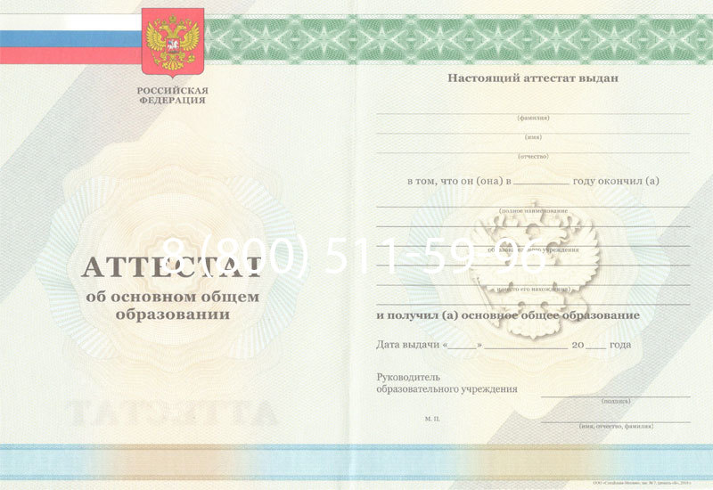 Купить Аттестат за 9 класс 2011-2013 годов в Балашихе Купить Аттестат за 9 класс 2011-2013 годов в Балашихе