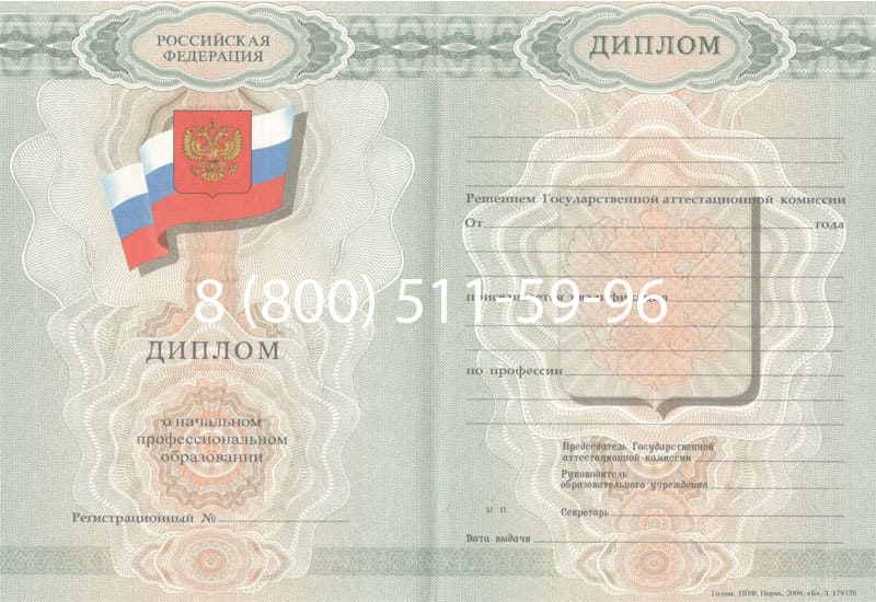 Купить Диплом о начальном образовании  2007-2009 годов в Балашихе