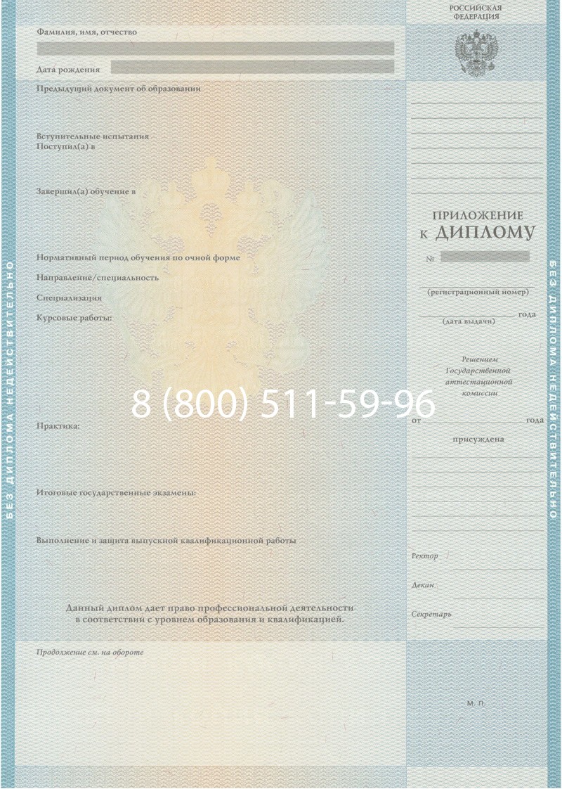 Заказать Диплом специалиста 2010-2011 годов в Балашихе